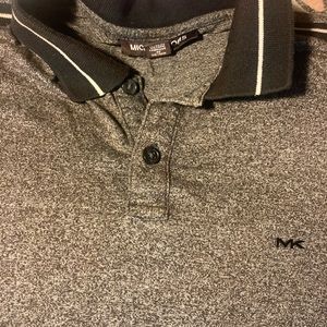 Micheal Kors Smoke Grey Polo Shirt